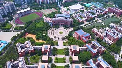 华南理工大学高校院校教学楼建筑航拍视频的预览图